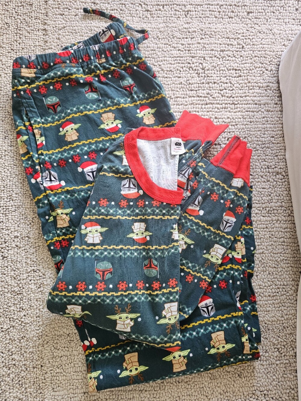 Hanna Andersson Men's Star Wars Pajamas Set Flannel Pants Shirt XL